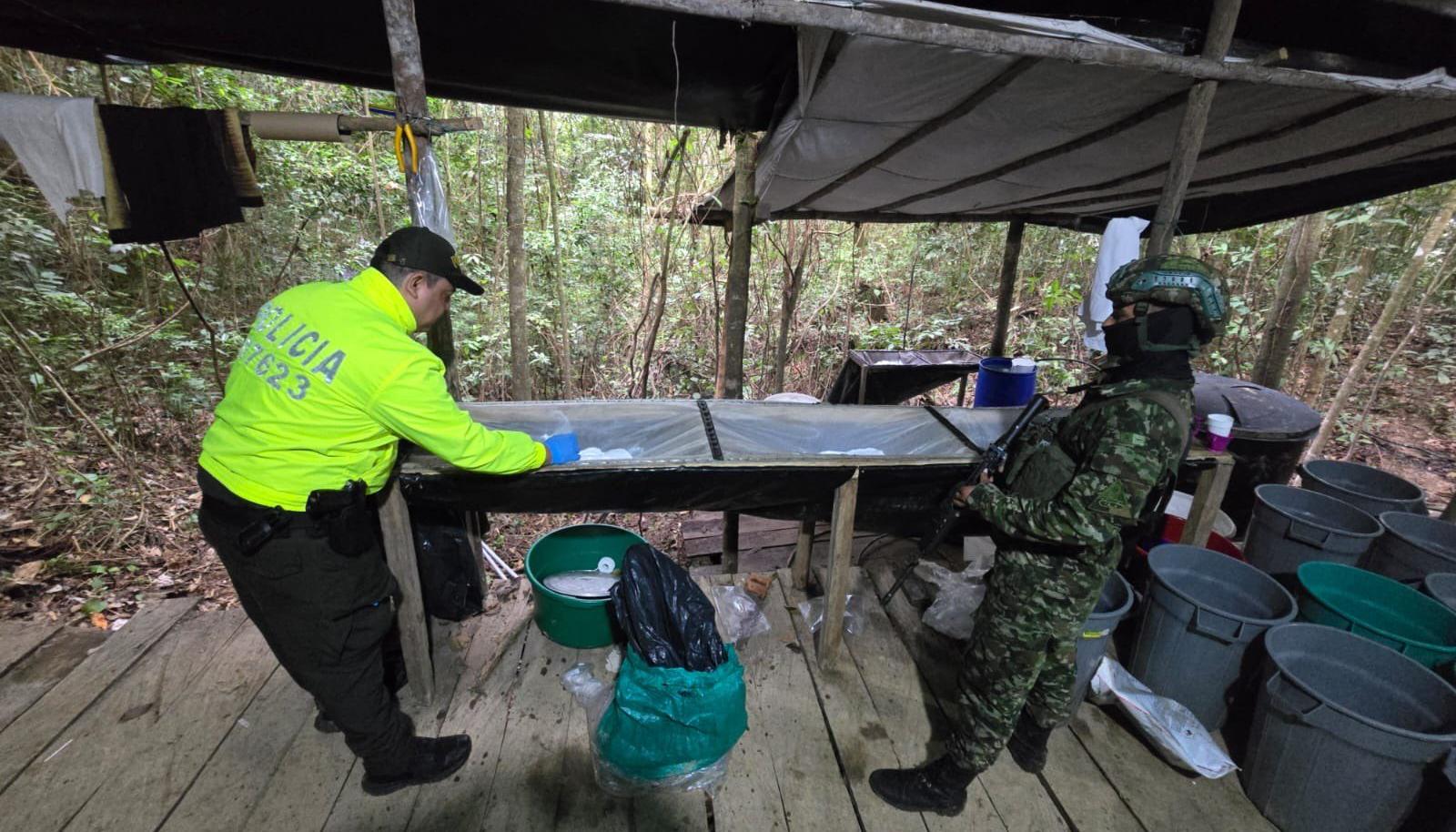Laboratorio de cocaína desmantelado