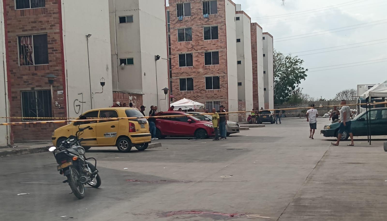 Lugar del ataque en Las Gardenias. 