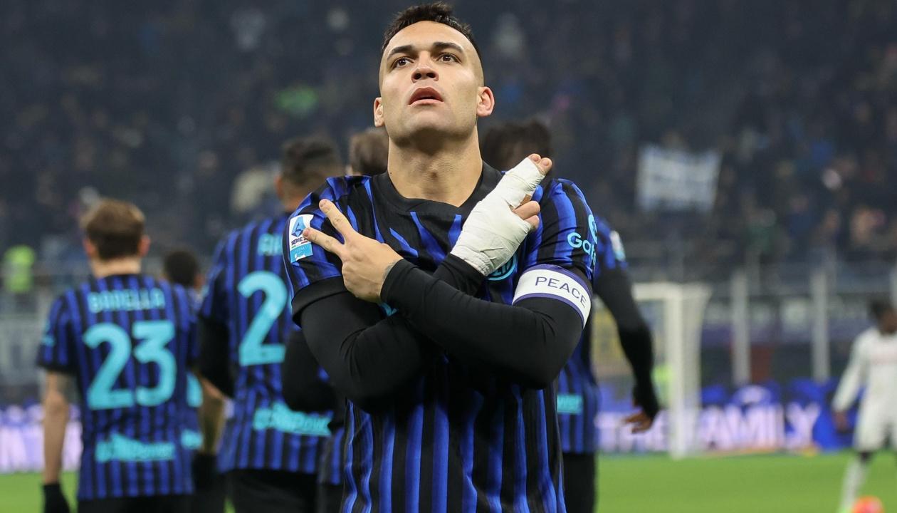 El jugador del FC Inter, Lautaro Martínez.