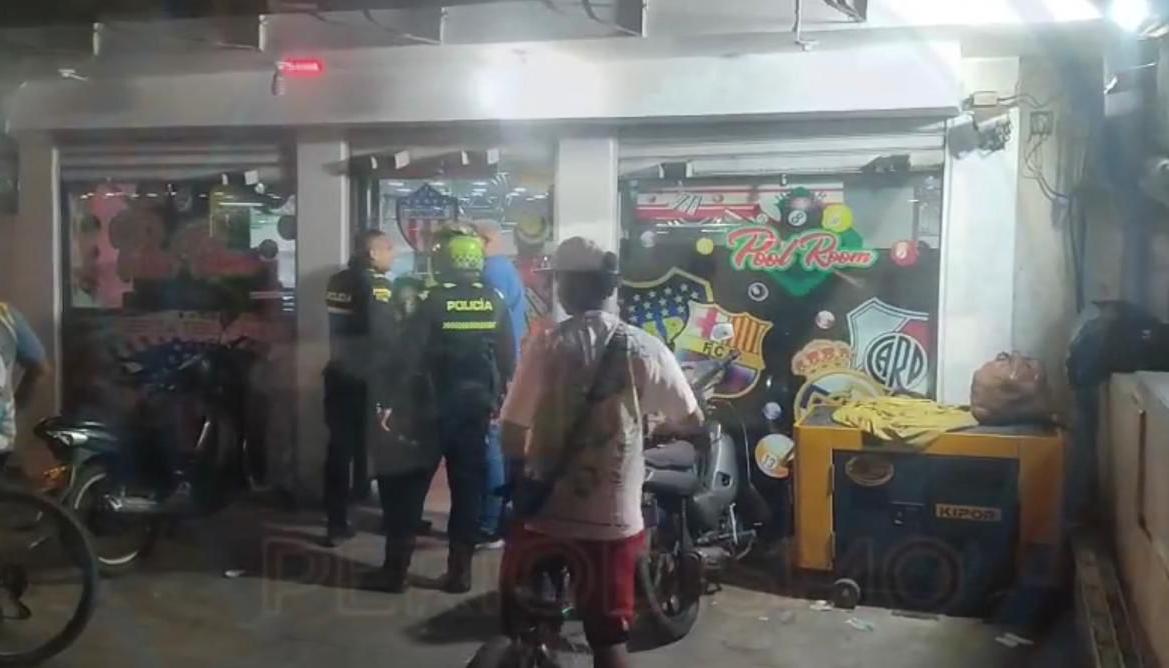 El ataque a bala se presentó en la noche del martes. 