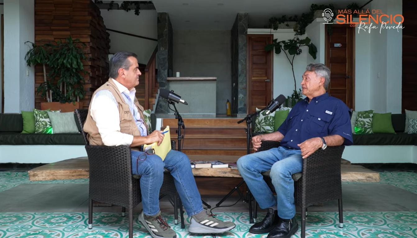 Carlos Lehder en el programa Más Allá del Silencio. 