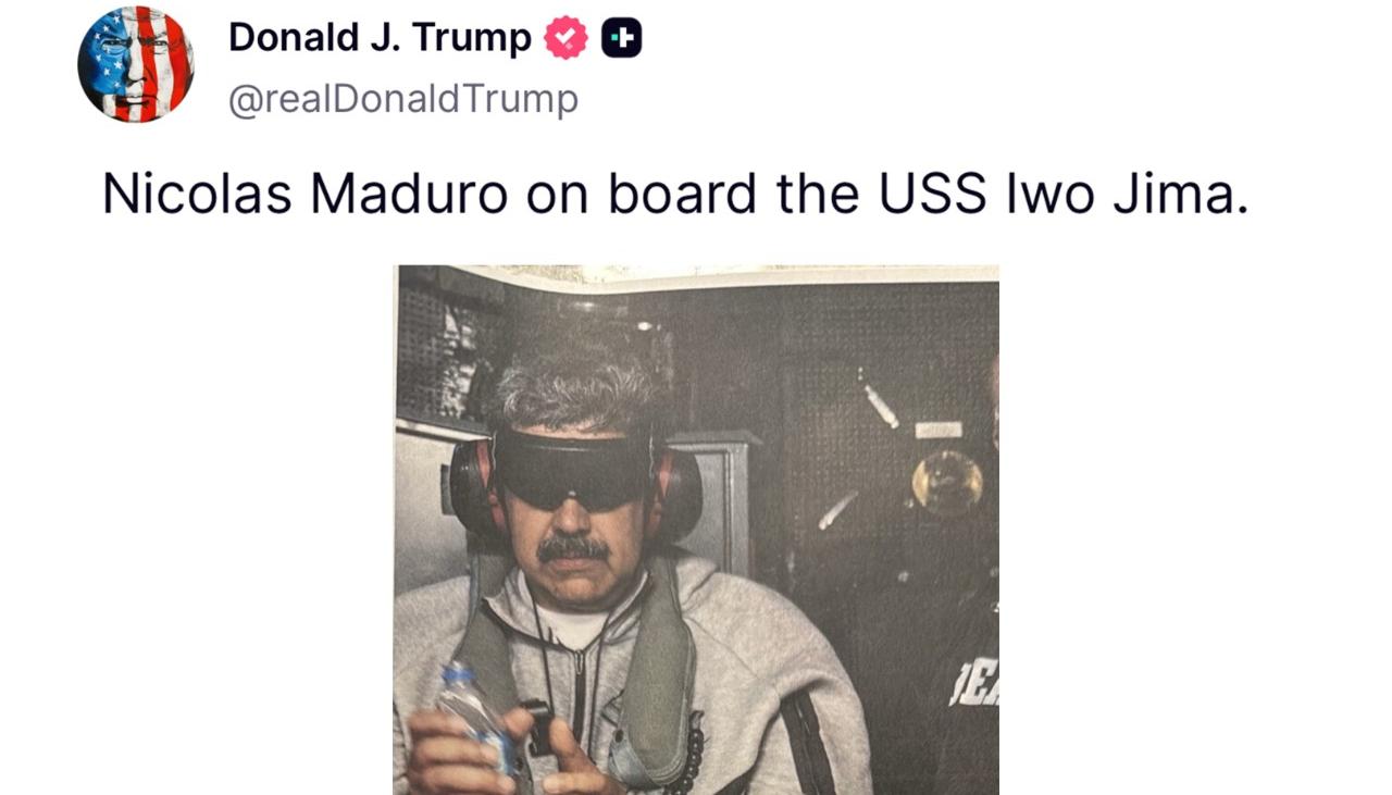 La imagen publicada por Donald Trump.