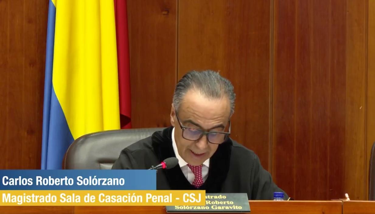 Magistrado Carlos Roberto Solórzano. 