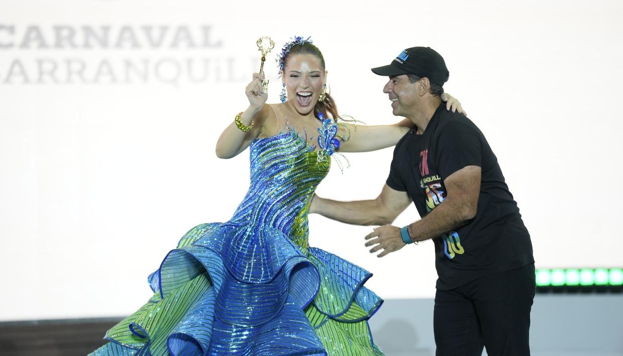 La Reina Michelle y el Alcalde Alex Char.