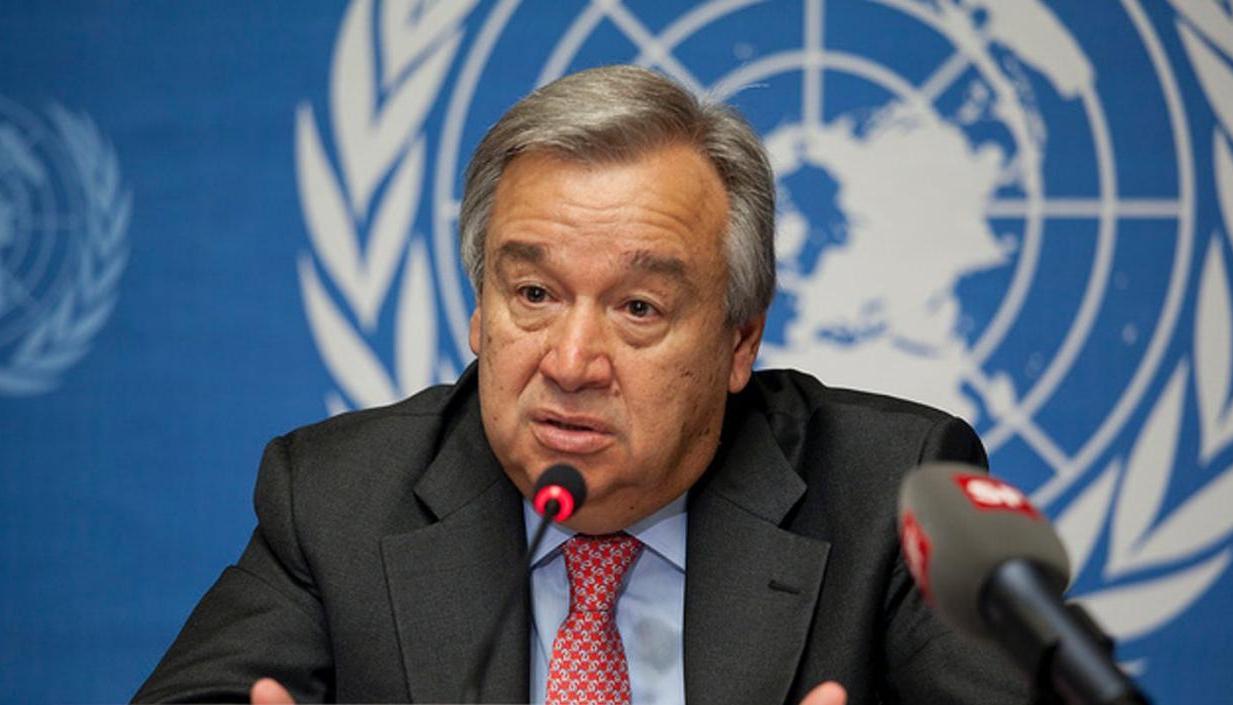 El secretario general de la ONU, António Guterres. 