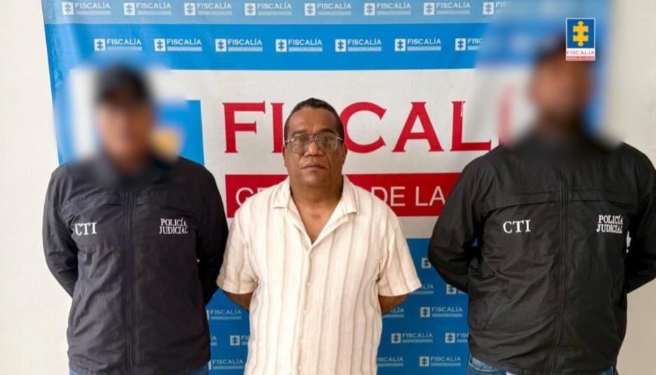  John Jairo Leguia González capturado por el CTI de la Fiscalía. 