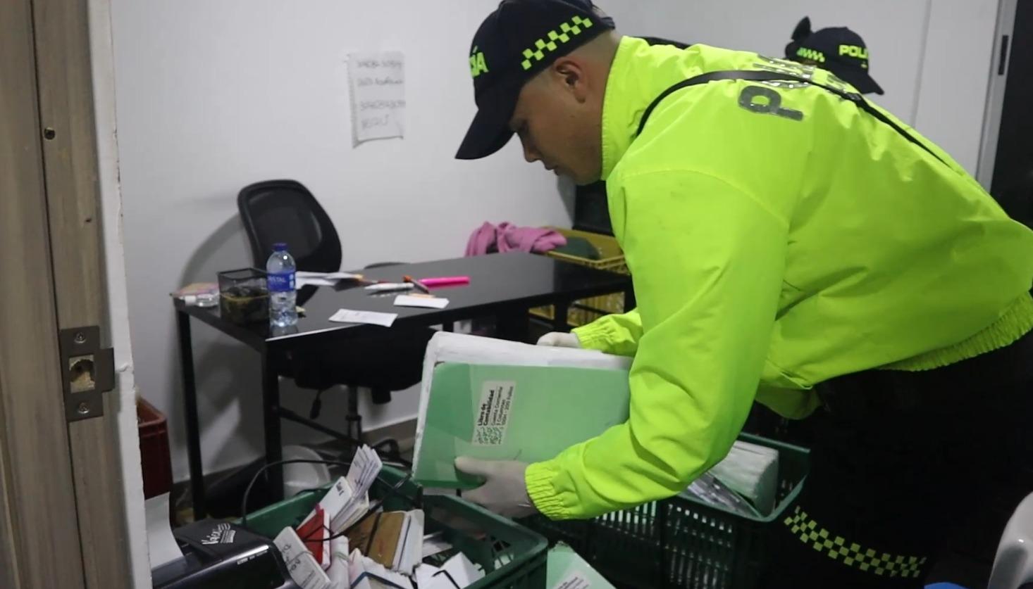 Operativo de la Policía. 