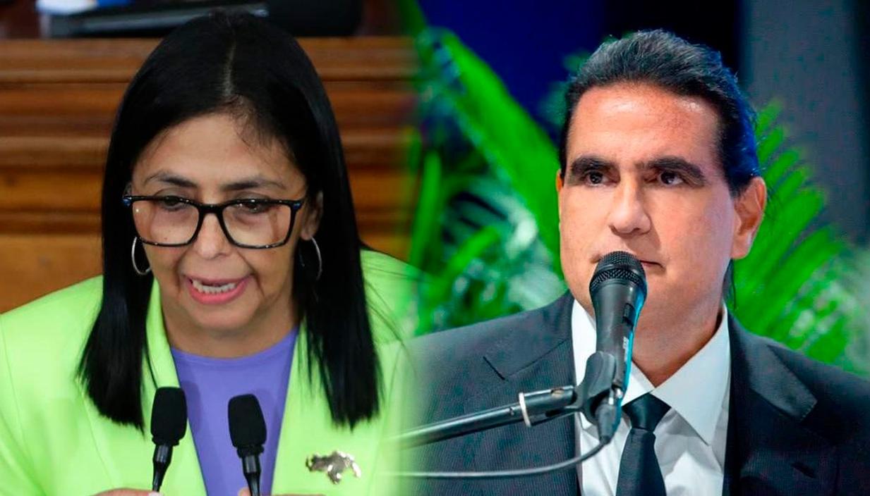 Delcy Rodríguez y Alex Saab