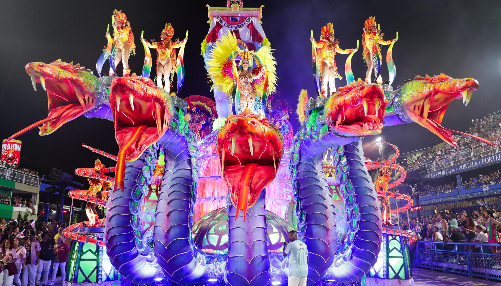 Desfile del año anterior en el Sambódromo de Río de Janeiro. 