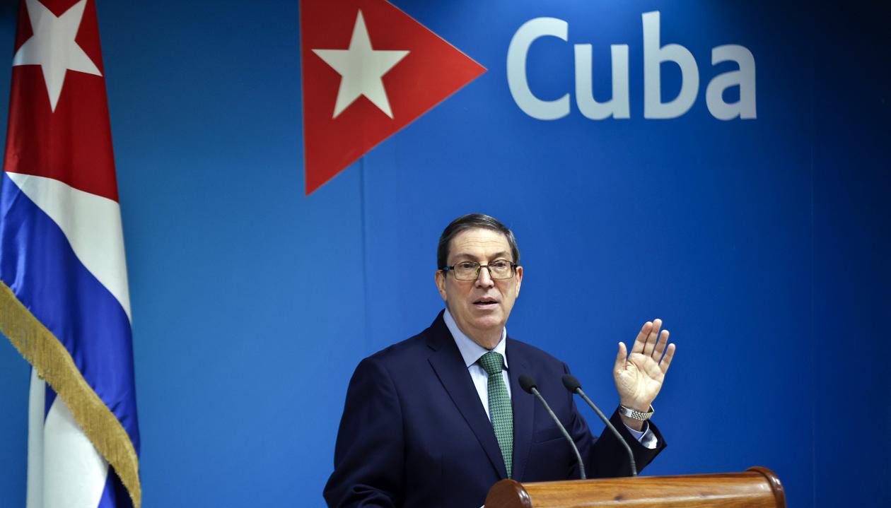 El canciller cubano Bruno Rodríguez.