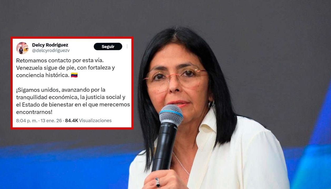 La presidenta encargada de Venezuela, Delcy Rodríguez.