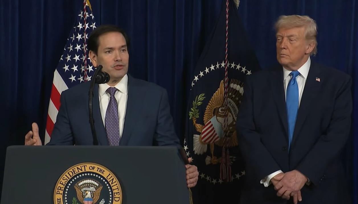 Marco Rubio y Donald Trump.