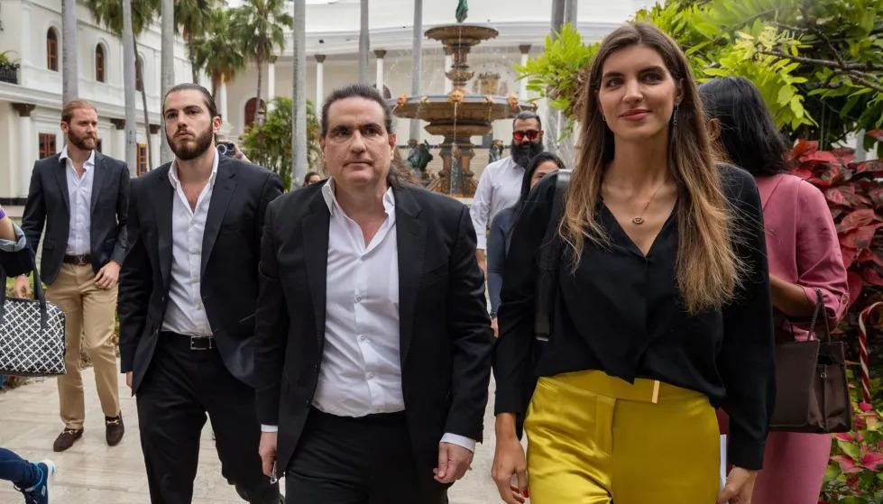 Alex Saab y su esposa Camila Fabri.