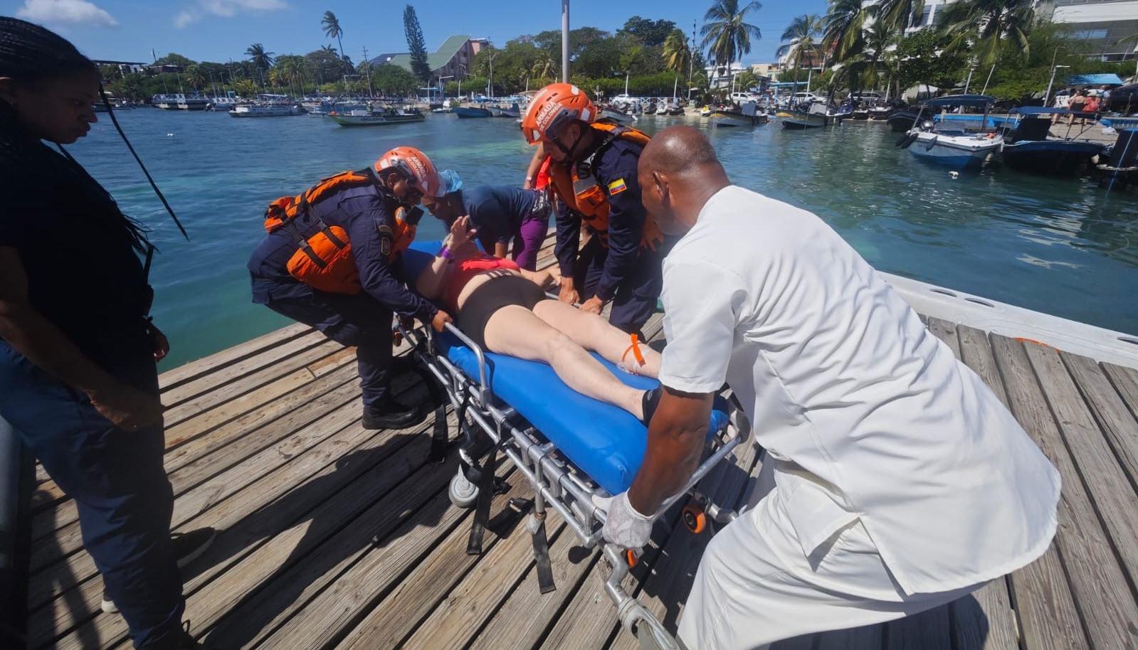 Armada auxilió a turista argentina en San Andrés.