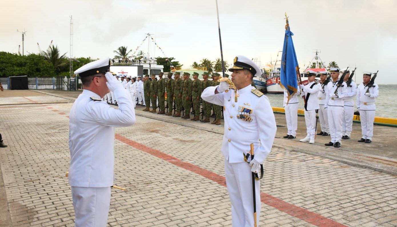 Ceremonia militar de relevo del Comando Específico de San Andrés y Providencia.