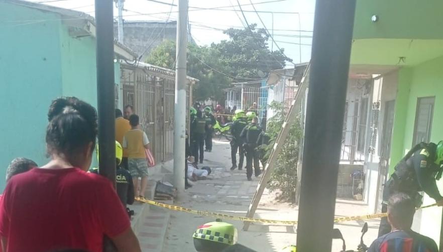 Escena del ataque a bala. 