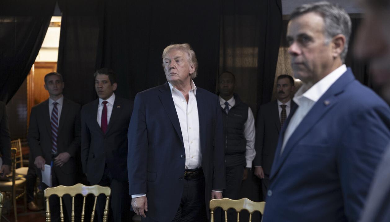 El presidente de Estados Unidos, Donald Trump, durante el ataque a Venezuela.