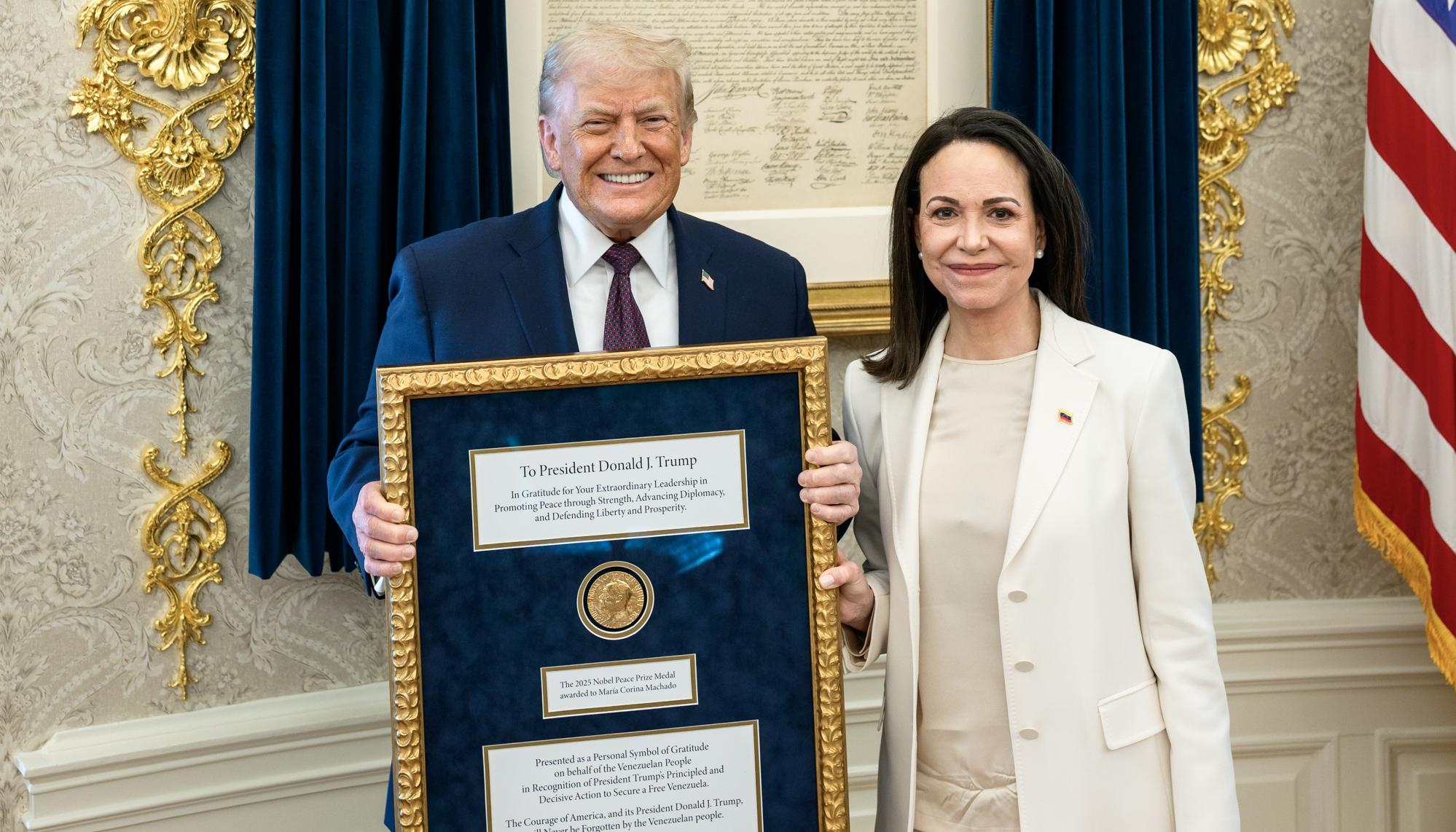 Donald Trump y María Corina Machado.