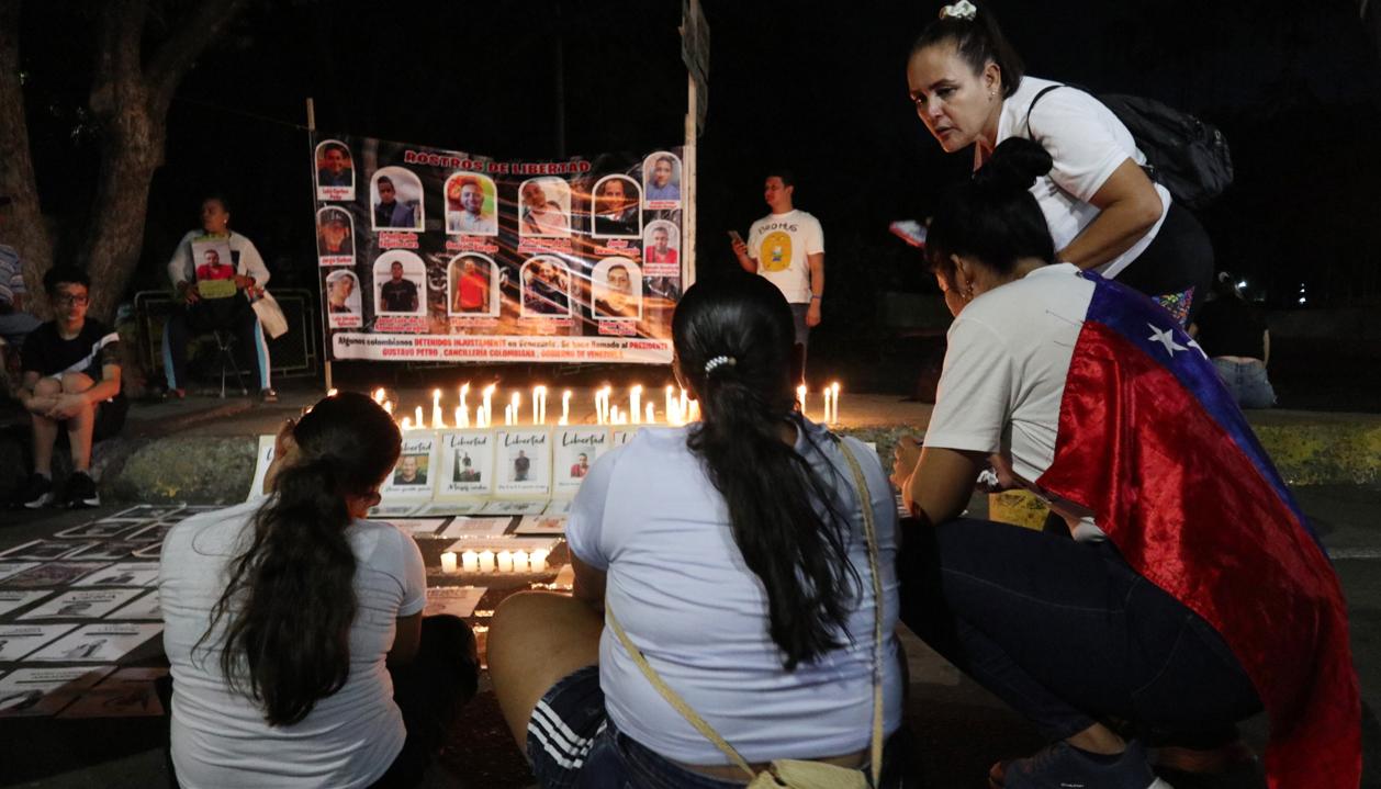 Imagen de la vigilia.