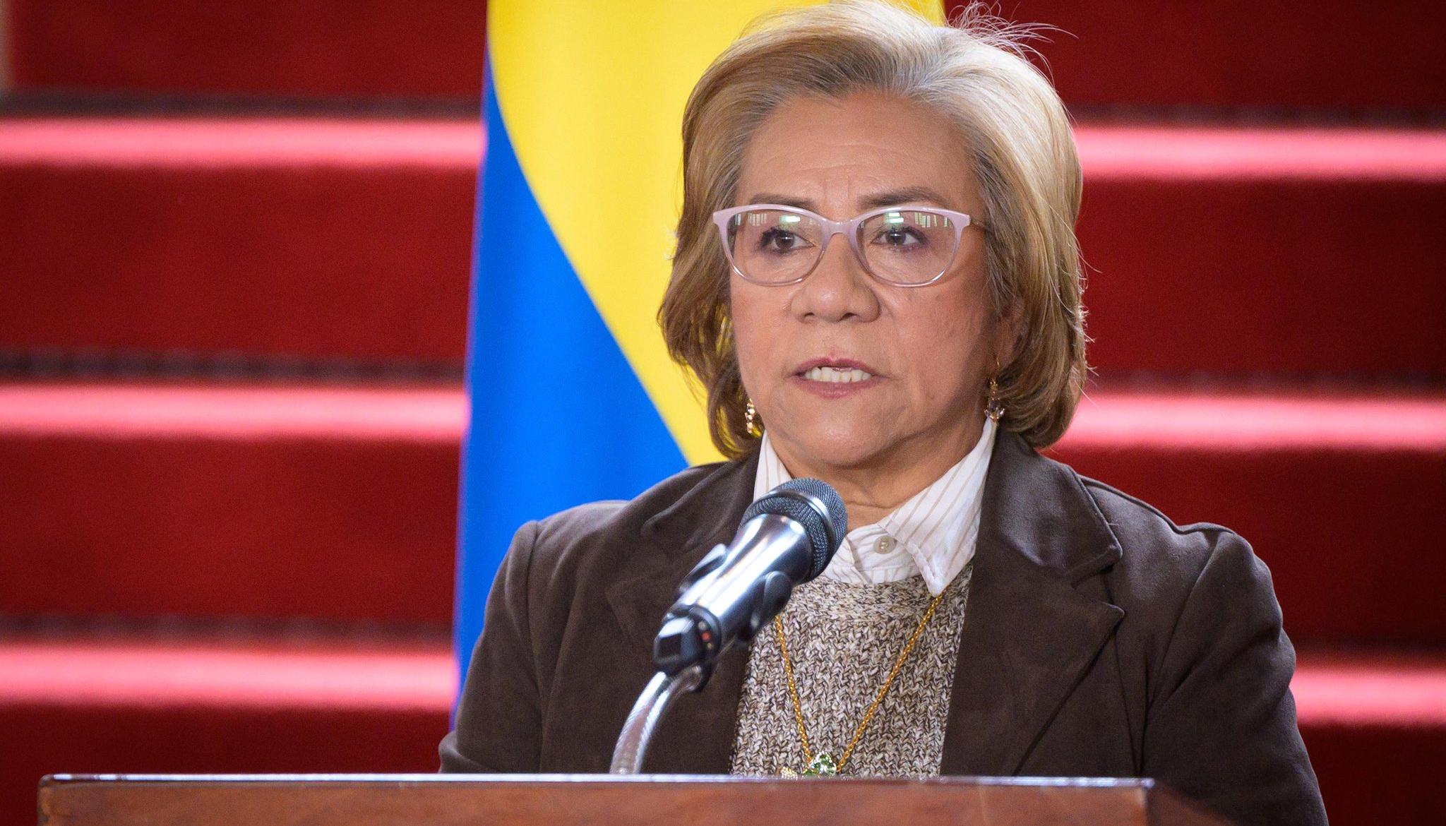 La Canciller colombiana Rosa Villavicencio.