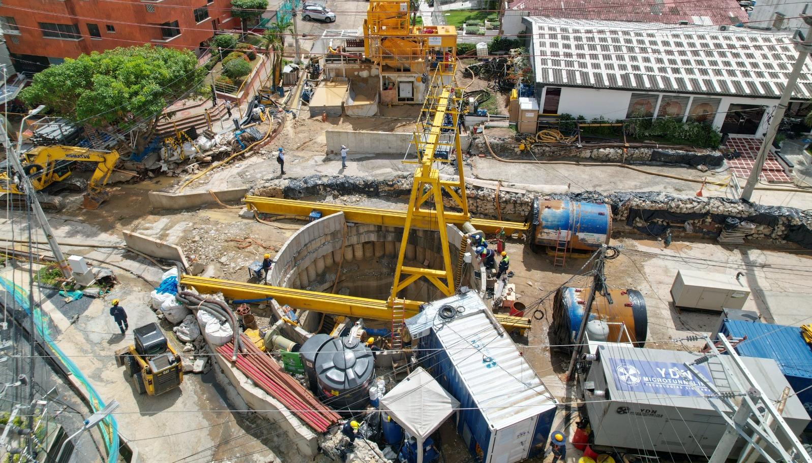 Avance de obras en el arroyo de la calle 85.