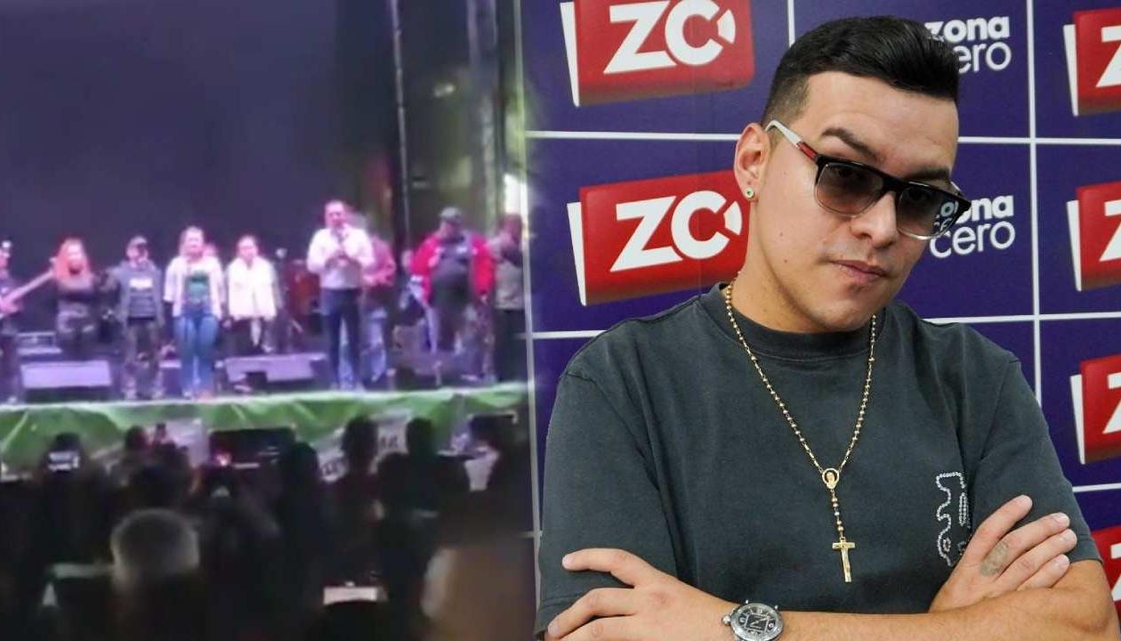 El alcalde de Marinilla, Antioquia, dando la triste noticia de la muerte de Yeison Jiménez. 