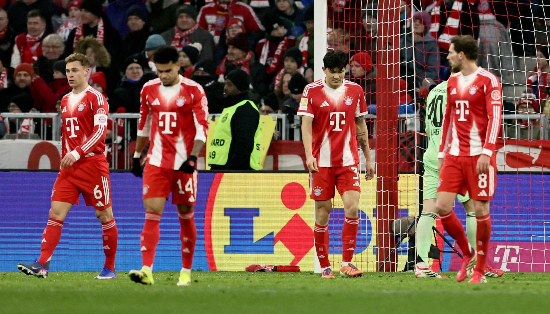 Lamento de los jugadores del Bayern Múnich.