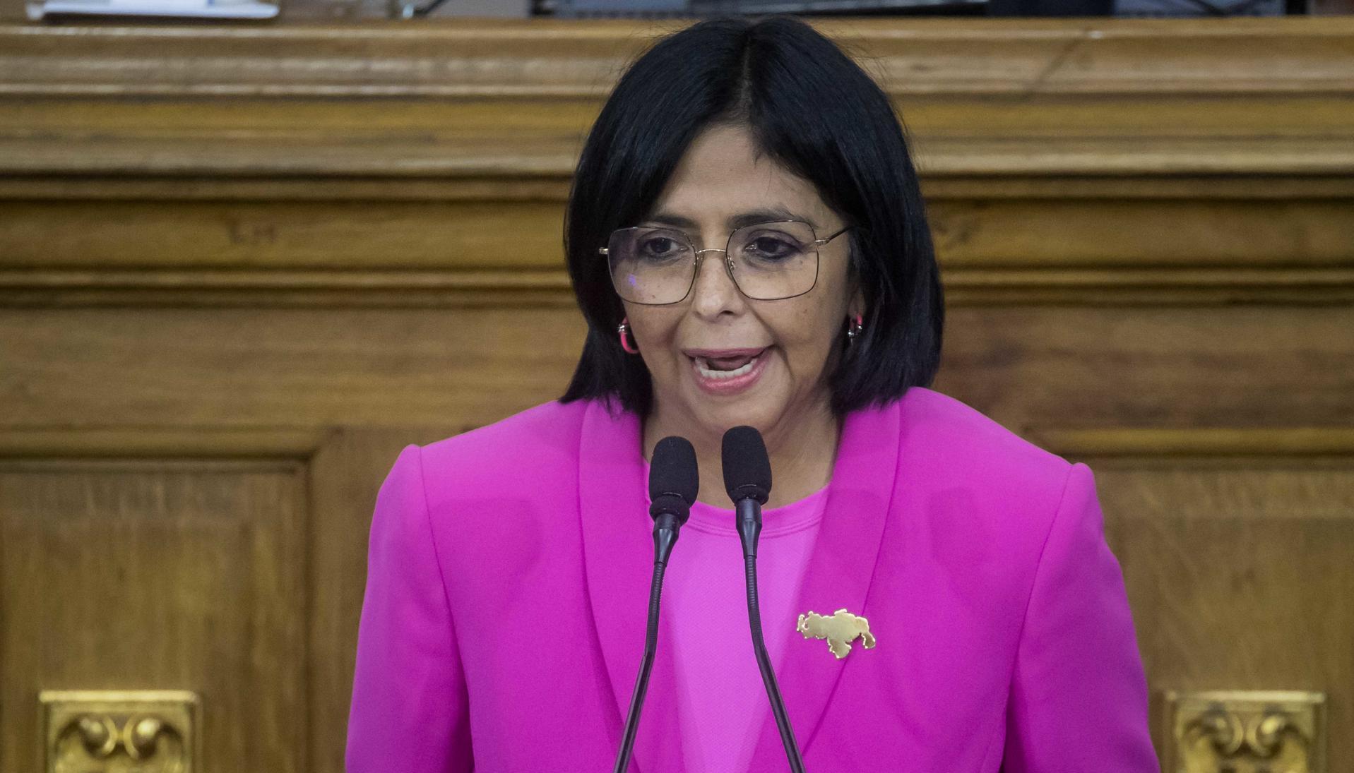 Delcy Rodríguez, vicepresidenta de Venezuela.