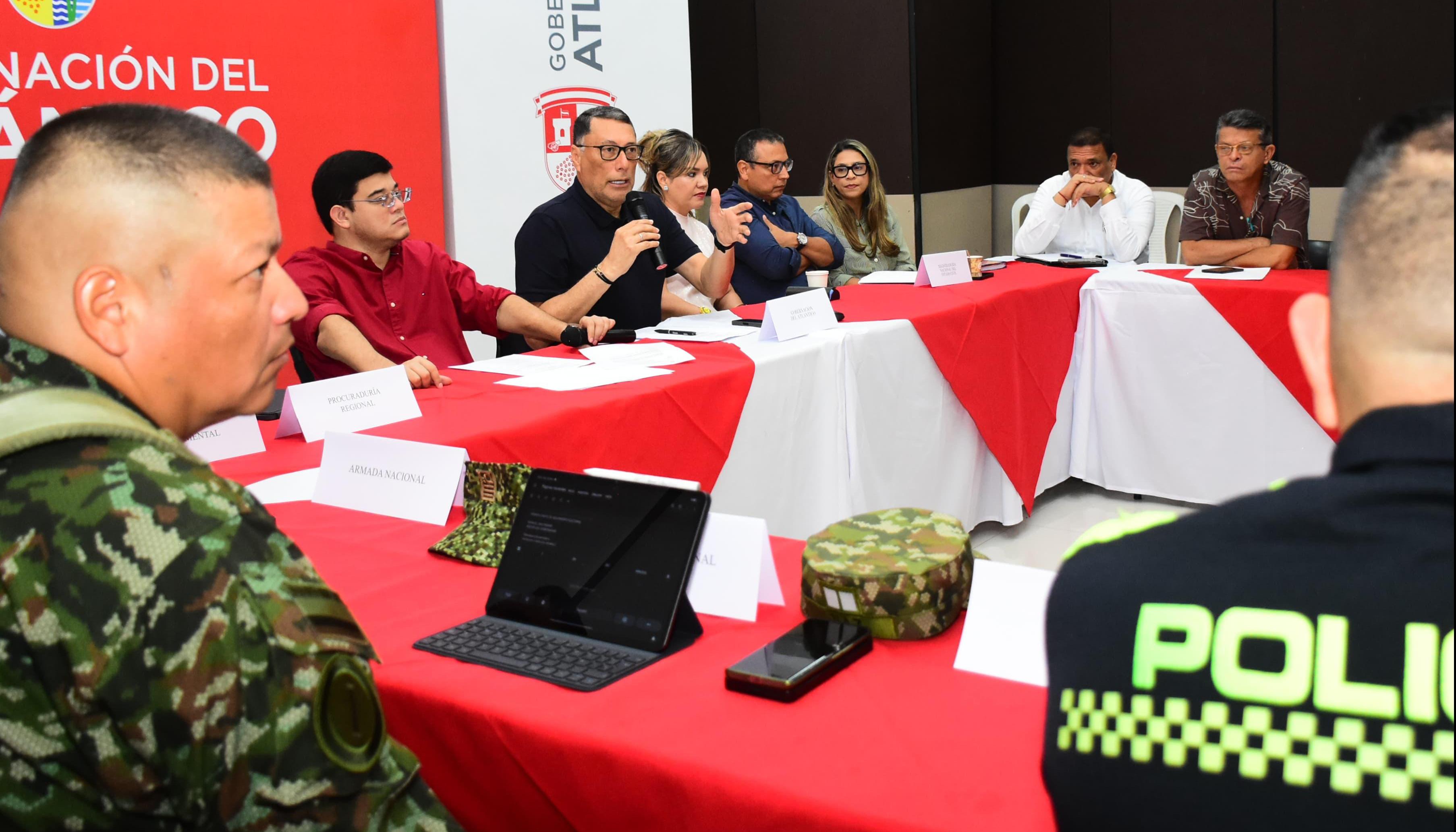 Comité de seguimiento electoral en el Atlántico.