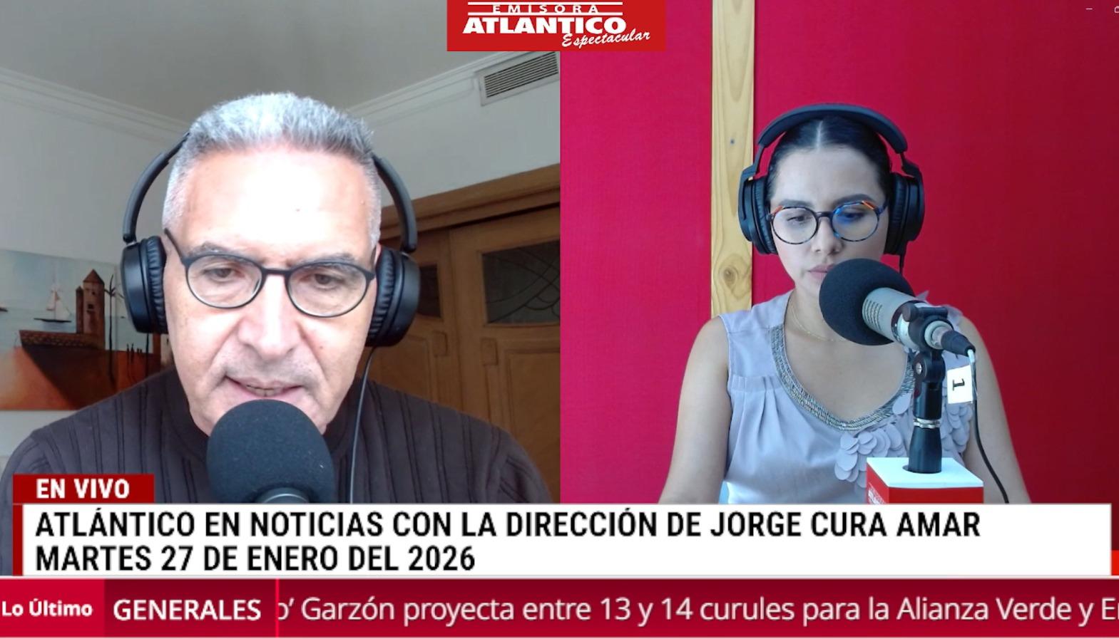 Transmisión de Atlántico en Noticias.