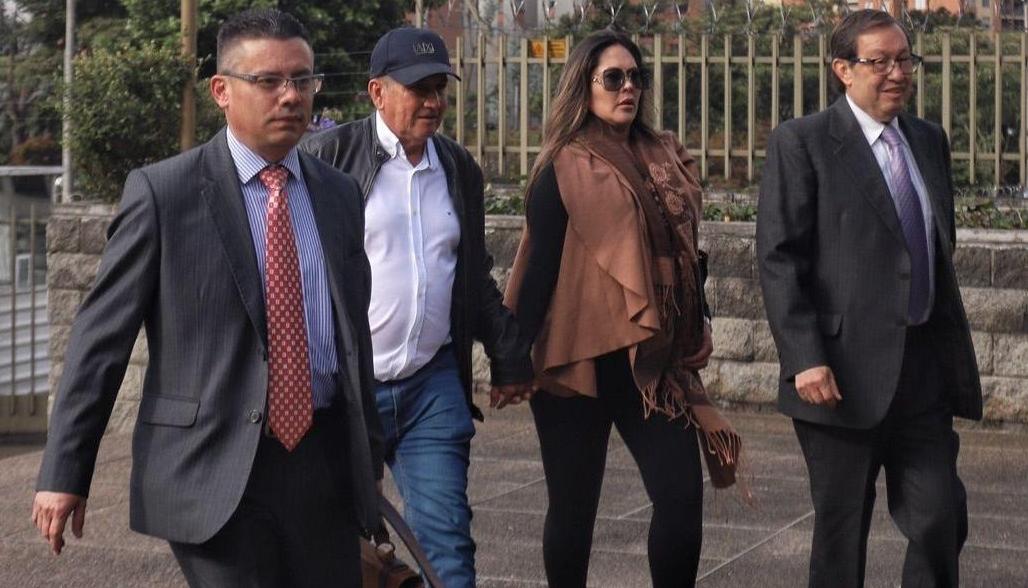 Lucho Herrera a su llegada a la Fiscalía.