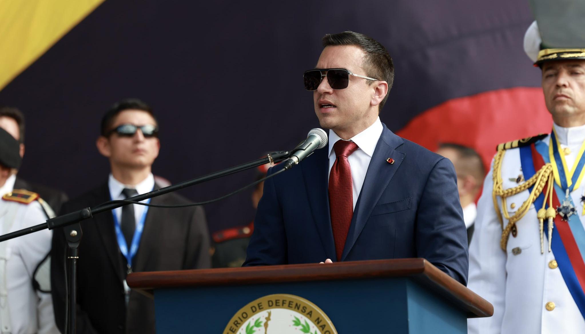 Daniel Noboa, presidente de Ecuador.