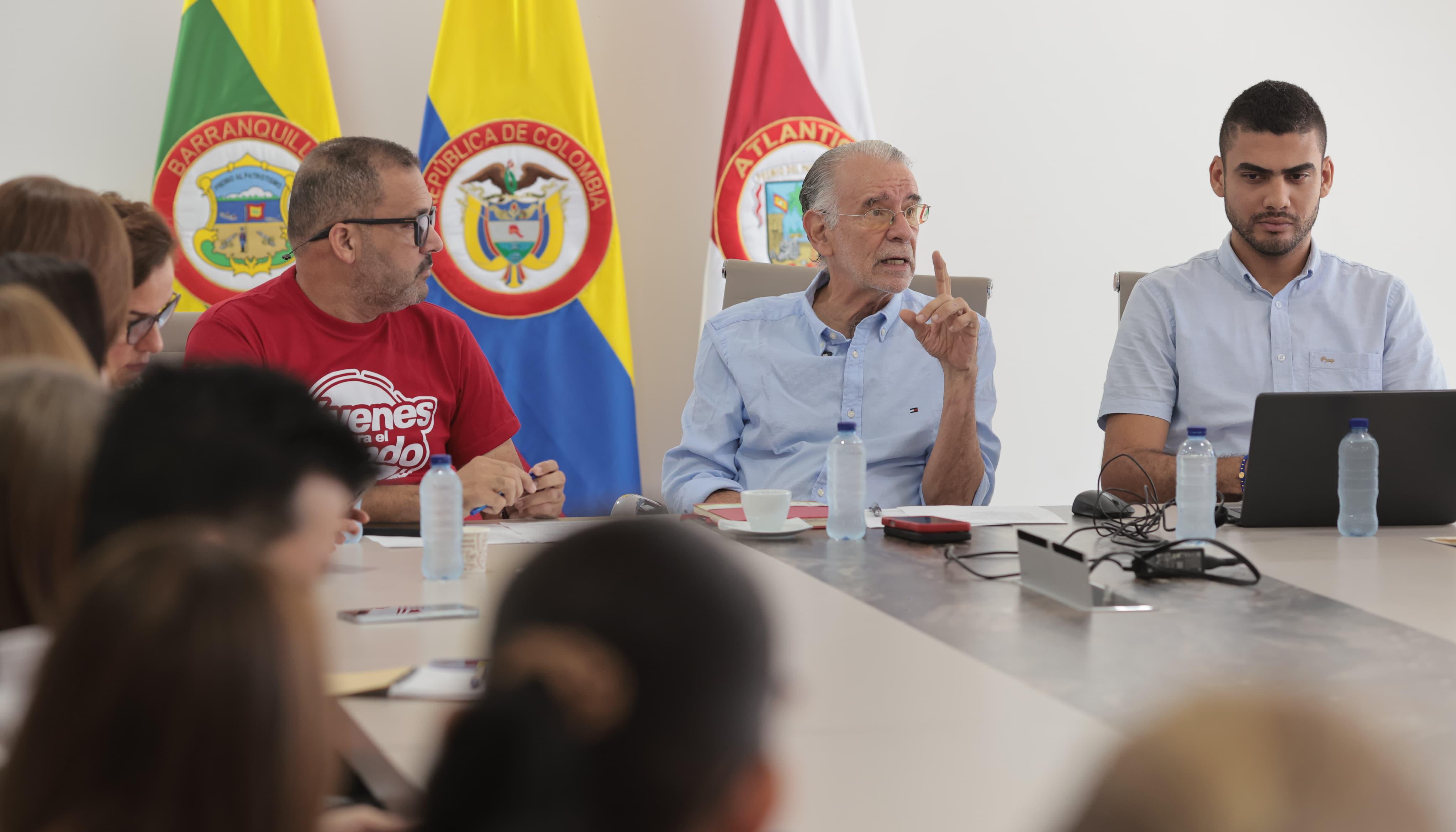 Gobernador Eduardo Verano durante el lanzamiento del programa en educación.