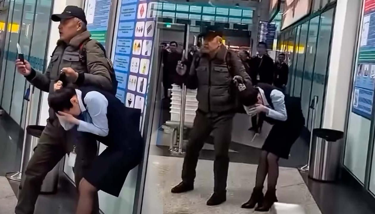 El hecho ocurrió en el Aeropuerto de Kazajistán.