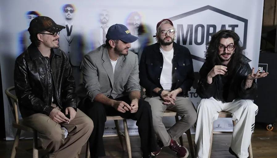 Integrantes de la banda Morat. 