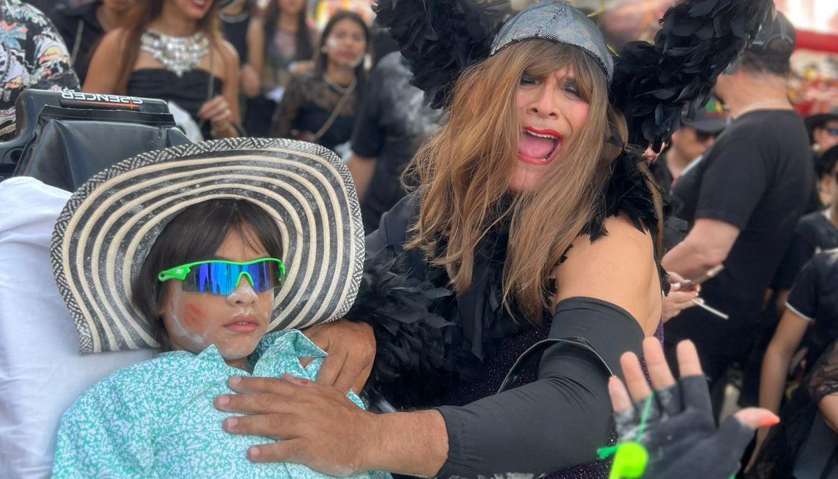 Adolfo Maury, Rey Momo 2026 vestido de viuda de Joselito.