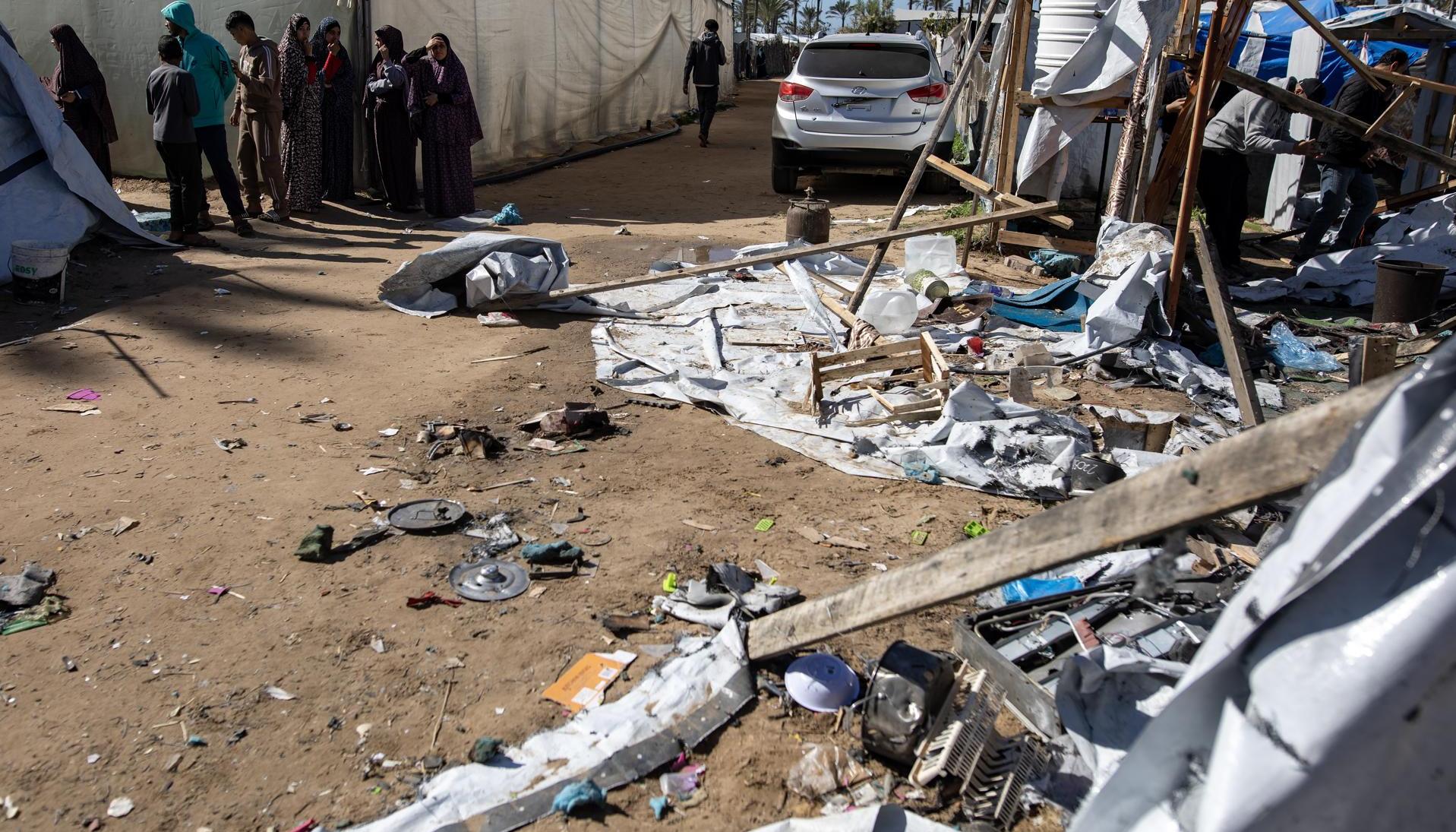 Destrucción en Gaza por los ataques de Israel.