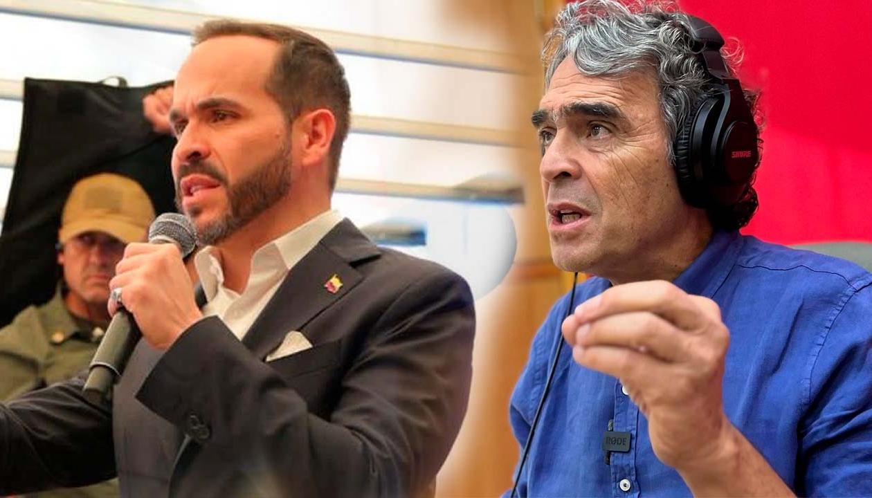 Los precandidatos presidenciales Abelardo De La Espriella y Sergio Fajardo.