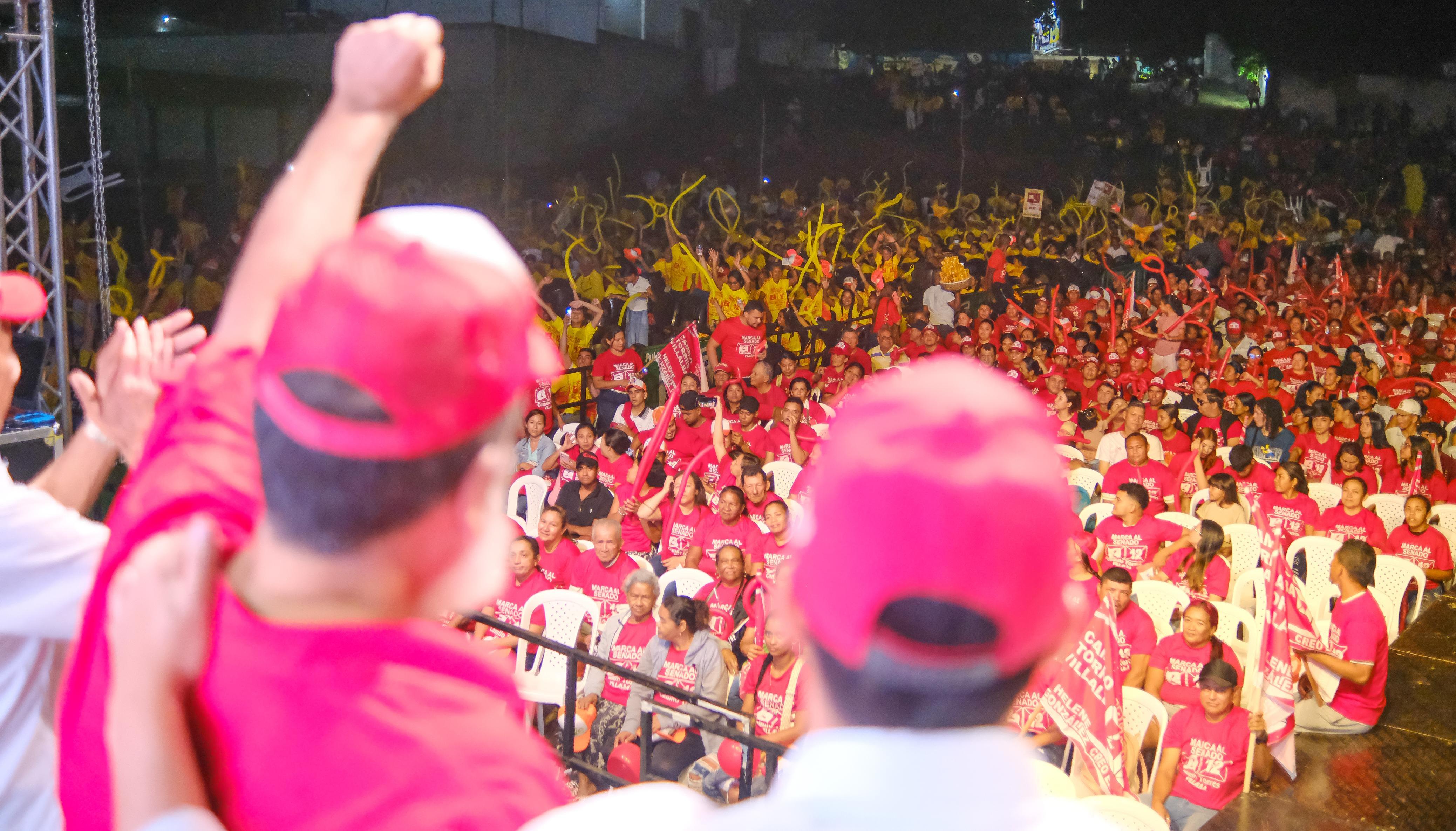 Asistentes al mitin de Camilo Torres en Sincelejo.