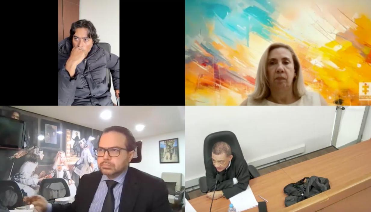 Aspecto de la audiencia preparatoria de este lunes. 