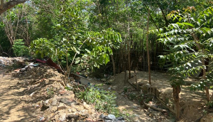 Arroyo del barrio Brisas del Puerto, donde se registró el ataque. 