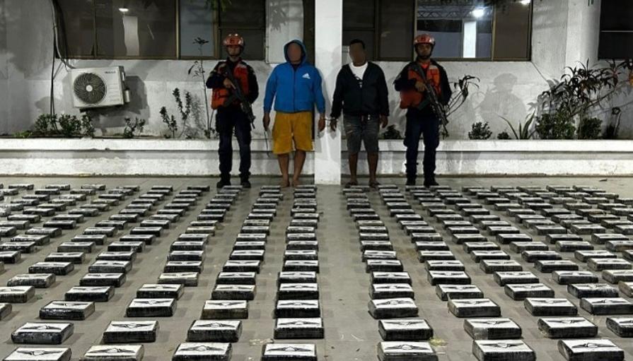 Capturados con clorhidrato de cocaína. 