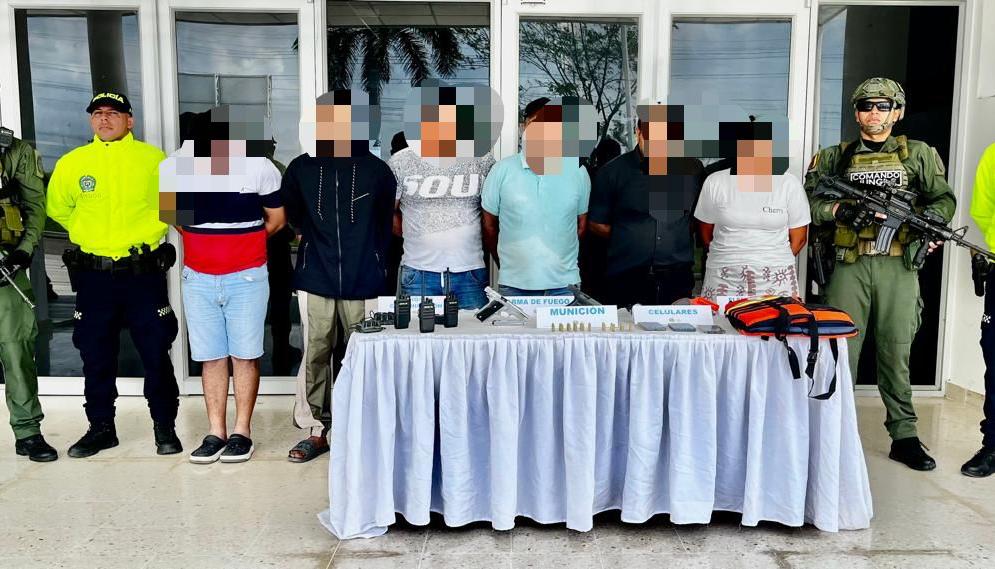 Presuntos integrantes de ‘Los Costeros’, estructura outsourcing del ‘Clan del Golfo’.