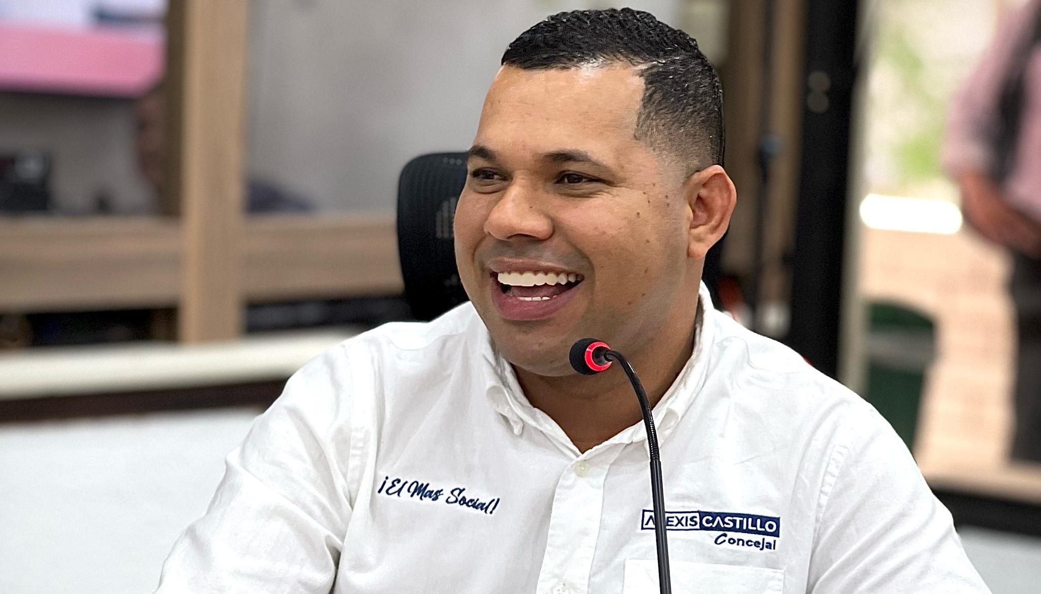 El concejal Alexis Castillo.