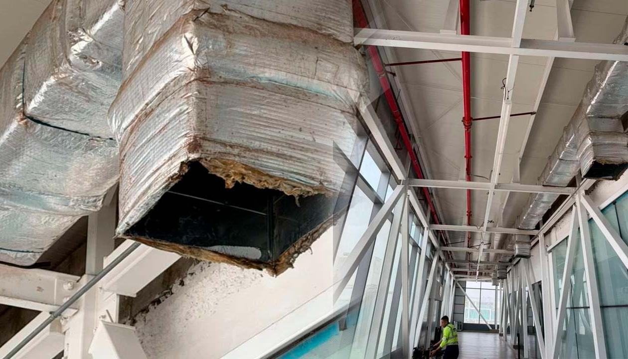 Así se encuentran las instalaciones del aeropuerto.