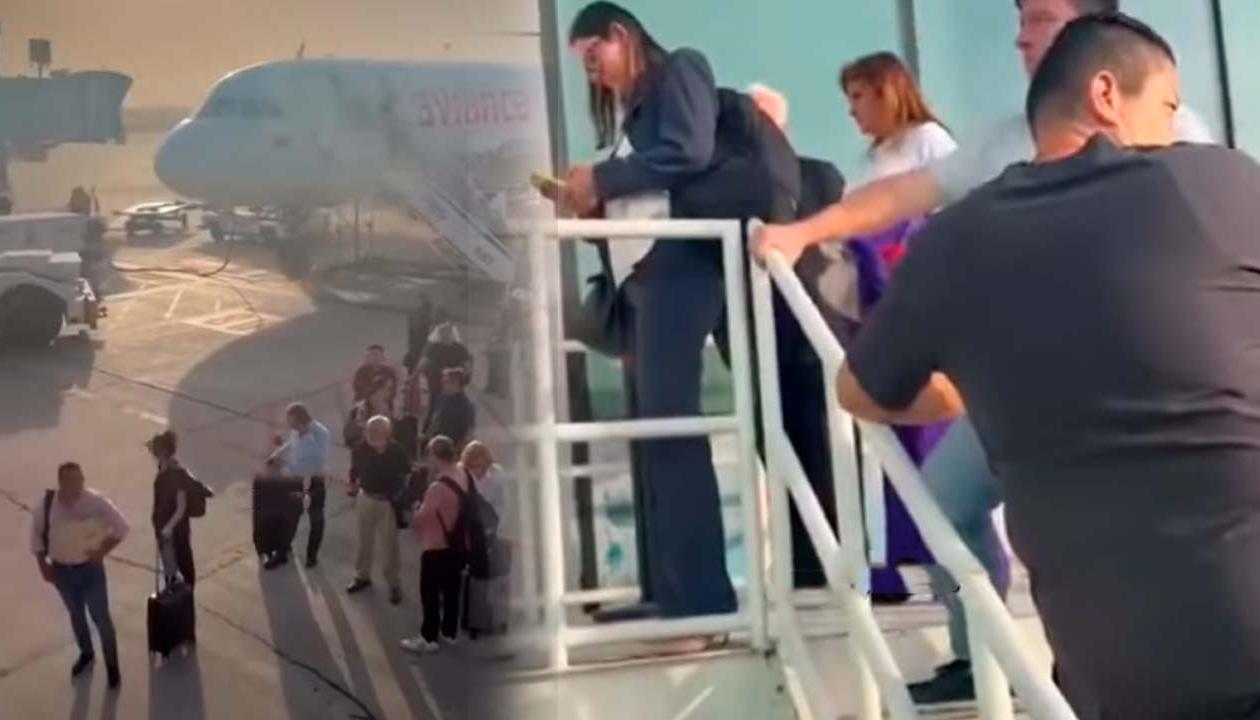 Imágenes del insólito y vergonzoso momento.