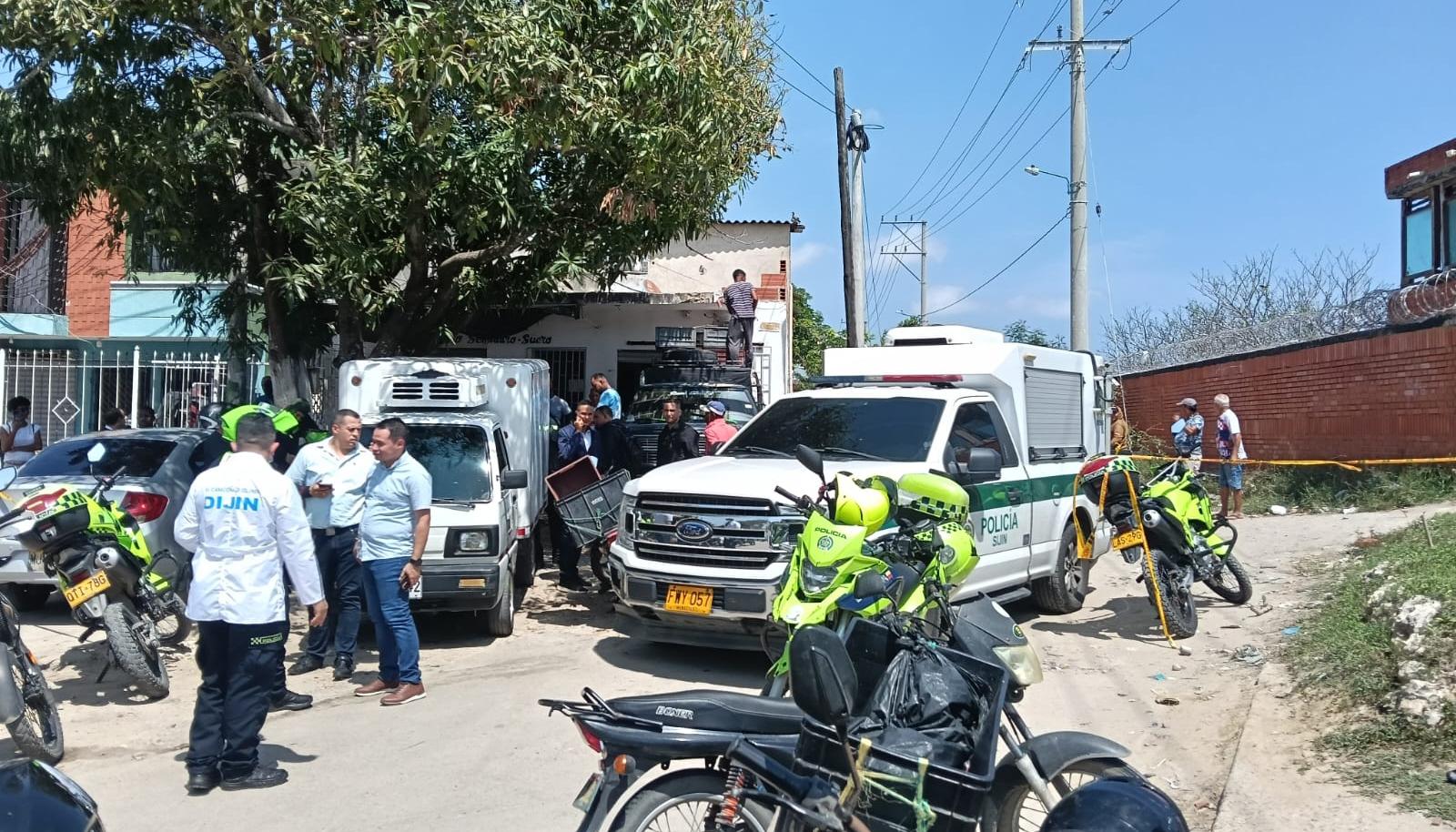 Escenario de un crimen en Soledad el mes de febrero. 