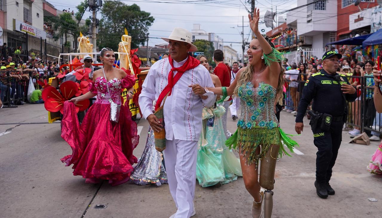 Daniella Álvarez durante el recorrido de La Guacherna.