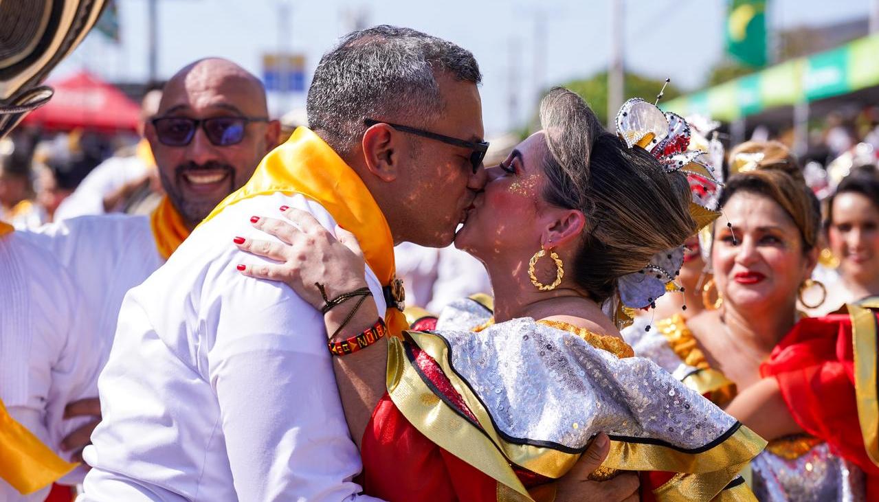 Los novios Diego García y Viviana Muñoz.