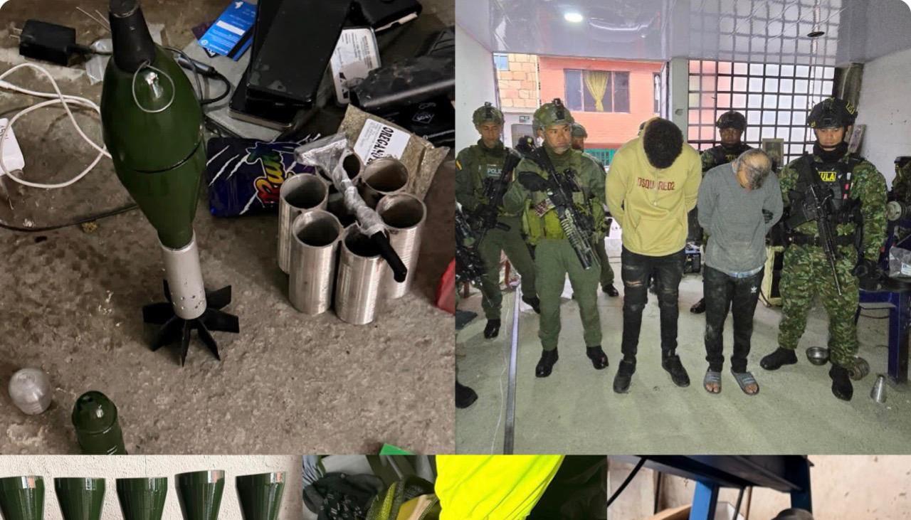 Los explosivos y los capturados.